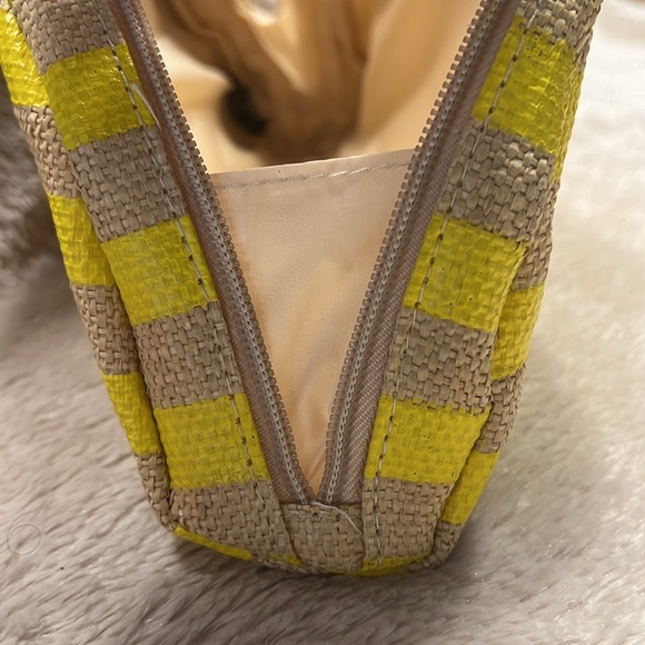 SAKS FIFTH AVENUE Striped Raffia Pouch - Picture 7 of 9